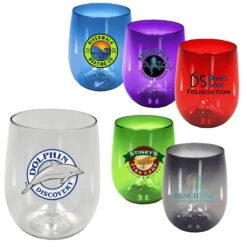 12 Oz. Oceanworks Stemless Wine Glass (Full Color Digital)