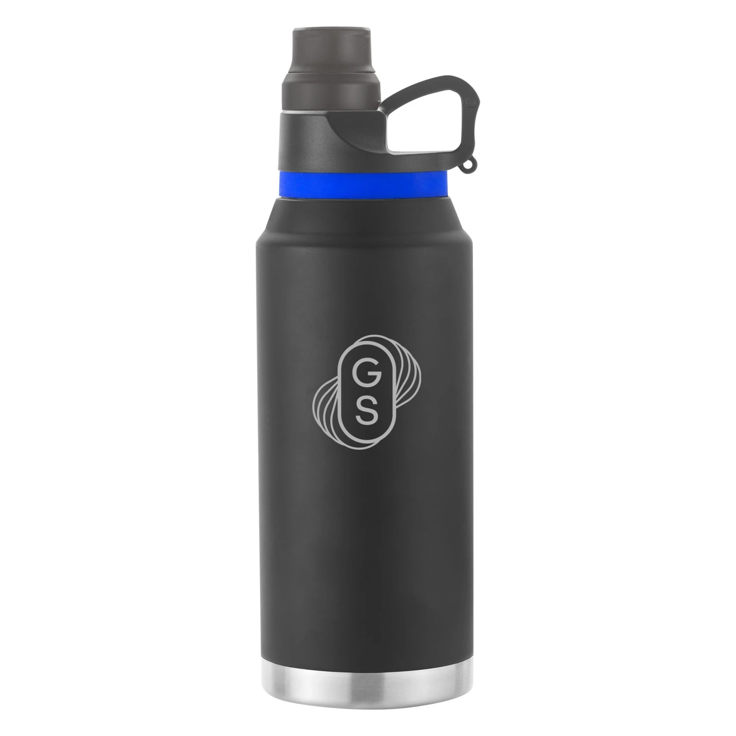 Grizzly Growler 50 Oz. Double Wall Black Vacuum Sealed Bottle 1 Grizzly Growler 50 Oz. Double Wall Black Vacuum Sealed Bottle