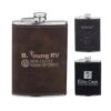 Laserable Leatherette Flask
