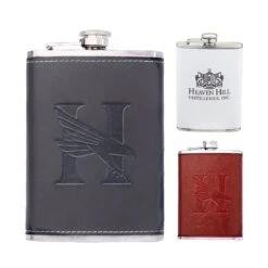 8 Oz. Leatherette Wrapped Flask