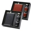 8 Oz. Leatherette Flask Gift Set