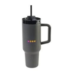 Adrian Travel Tumbler With Straw - 40 Oz. - Dark Grey