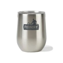 CORKCICLE® Stemless Wine Cup - 12 Oz. - Brushed Steel