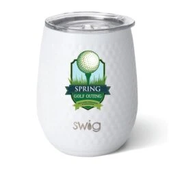 Swig® 14 Oz. Golf Partee Stemless Wine Cup (Full Color Digital)