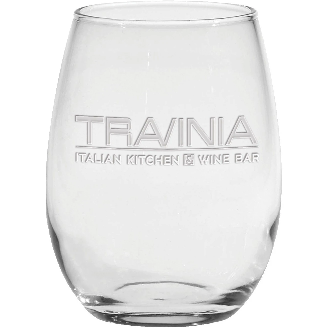 15 Oz. Stemless White Wine Glass - Etched 1 15 Oz. Stemless White Wine Glass - Etched
