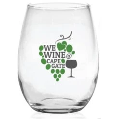 15 Oz. Stemless White Wine Glass