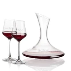 Madagascar Carafe & 2 Bretton Wine