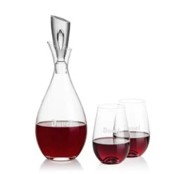 Juliette Decanter & 2 Boston Stemless Wine