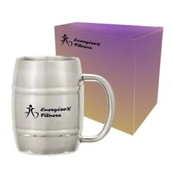 14 Oz. Moscow Mule Barrel Mug With Custom Box