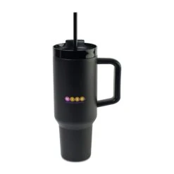 Adrian Travel Tumbler With Straw - 40 Oz. - Black