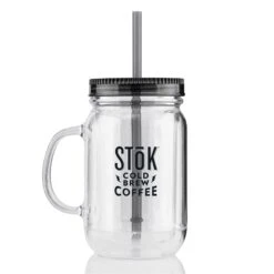 20 Oz Double Wall Plastic Master Mason Jar W/ Insert