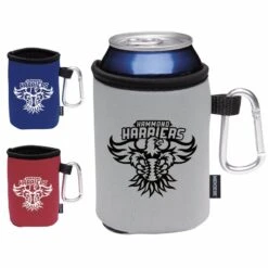 Koozie® Collapsible Can Cooler With Carabiner