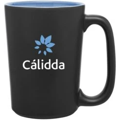 12 Oz Rocca (Matte Black & Glossy Sky Blue)