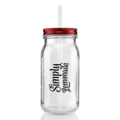 20 Oz. Vintage Glass Mason Jar